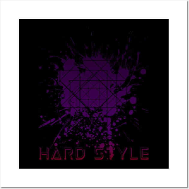 Hard Style Techno EDM Dark Pentagram Wall Art by shirtontour